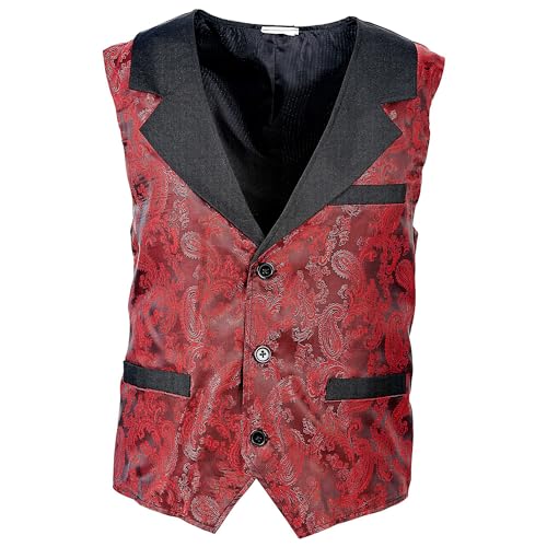 W WIDMANN MILANO Party Fashion - Kostümweste Jacquard Retro, Vampir, Steampunk, Karneval, Halloween von W WIDMANN MILANO Party Fashion