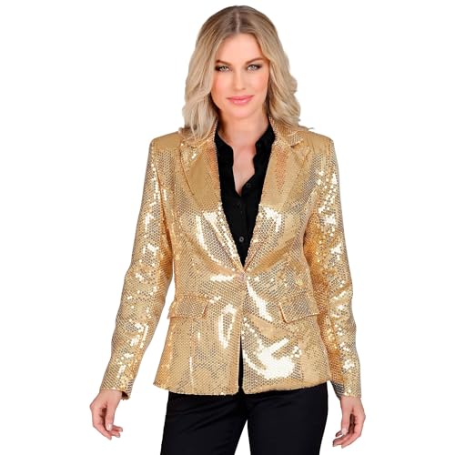 WIDMANN MILANO PARTY FASHION - Party Fashion Blazer mit Pailletten für Damen, Disco Fever, Schlagermove, Jackett, Anzugjacke von WIDMANN MILANO PARTY FASHION