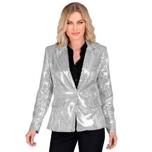 W WIDMANN MILANO Party Fashion - Party Fashion Blazer mit Pailletten für Damen, Schlagermove, Jackett, Festival, Faschingskostüme W WIDMANN MILANO Party Fashion - Party Fashion Blazer mit Pailletten für Damen, Schlagermove, Jackett, Festival, Faschingskostüme von W WIDMANN MILANO Party Fashion