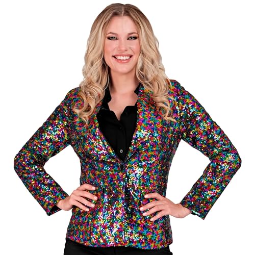 WIDMANN MILANO PARTY FASHION - Party Fashion Blazer mit Pailletten für Damen, Disco Fever, Schlagermove, Jackett, Anzugjacke von WIDMANN MILANO PARTY FASHION