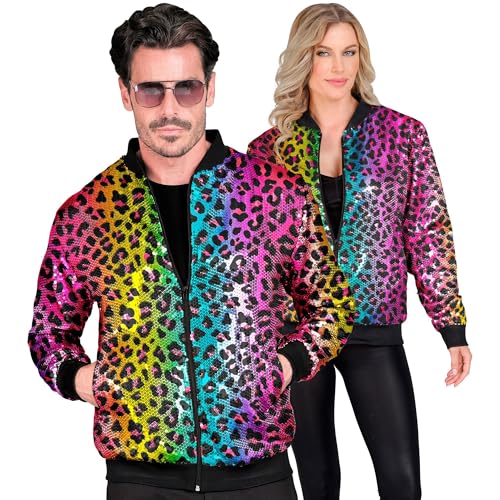 W WIDMANN MILANO Party Fashion - Party Fashion Bomberjacke, Pailletten Jacke, Weste, Party Outfit, Disco, Animal Print von W WIDMANN MILANO Party Fashion
