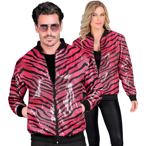 Widmann - Party Fashion Bomberjacke, Pailletten Jacke, Weste, Party Outfit, Disco Fever, Animal Print von WIDMANN MILANO PARTY FASHION