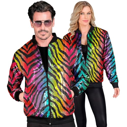 W WIDMANN MILANO Party Fashion - Party Fashion Bomberjacke, Pailletten Jacke, Weste, Party Outfit, Disco, Animal Print von W WIDMANN MILANO Party Fashion