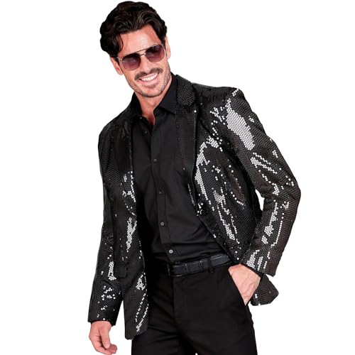 W WIDMANN MILANO Party Fashion - Party Fashion Jackett mit Pailletten für Herren, Disco Fever, Anzugjacke, Schlagermove W WIDMANN MILANO Party Fashion - Party Fashion Jackett mit Pailletten für Herren, Disco Fever, Anzugjacke, Schlagermove von W WIDMANN MILANO Party Fashion