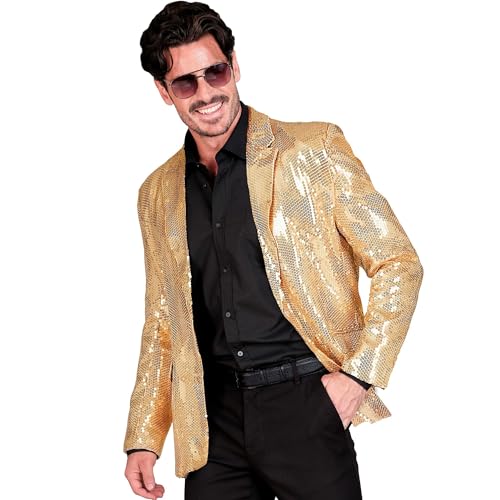 W WIDMANN MILANO Party Fashion - Party Fashion Jackett mit Pailletten für Herren, Disco Fever, Anzugjacke, Schlagermove W WIDMANN MILANO Party Fashion - Party Fashion Jackett mit Pailletten für Herren, Disco Fever, Anzugjacke, Schlagermove von W WIDMANN MILANO Party Fashion