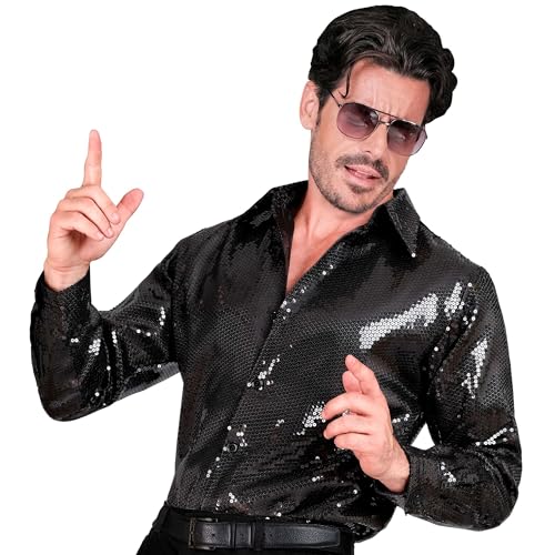 WIDMANN MILANO PARTY FASHION - Party Fashion Pailletten Hemd für Herren, Disco Fever, Schlagermove, Herrenhemd WIDMANN MILANO PARTY FASHION - Party Fashion Pailletten Hemd für Herren, Disco Fever, Schlagermove, Herrenhemd von WIDMANN MILANO PARTY FASHION