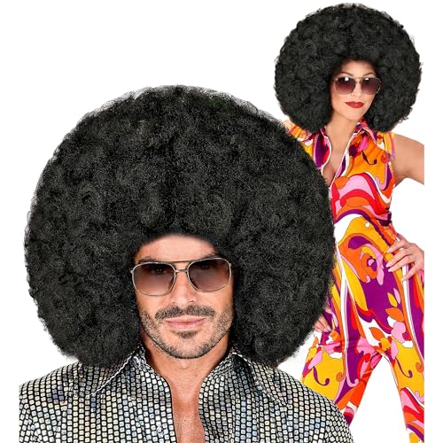 Widmann - Perücke Riesen-Afro, Locken-Perücke, Kunsthaar, Disco Fever, 70er Jahre, Mottoparty, Karneval von WIDMANN MILANO PARTY FASHION