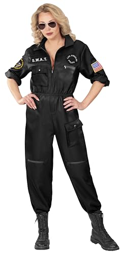 Widmann S.W.A.T. Kostüm für Damen | Swat Overall in schwarz | Verkleidung Gruppenkostüm Fasching Karneval M Widmann S.W.A.T. Kostüm für Damen | Swat Overall in schwarz | Verkleidung Gruppenkostüm Fasching Karneval M von W WIDMANN MILANO Party Fashion