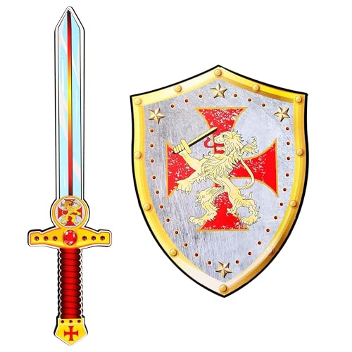 W WIDMANN MILANO Party Fashion - Schwert und Schild aus weichem Schaumstoff, für Kinder, Spielschwert, Waffe, Karneval W WIDMANN MILANO Party Fashion - Schwert und Schild aus weichem Schaumstoff, für Kinder, Spielschwert, Waffe, Karneval von W WIDMANN MILANO Party Fashion