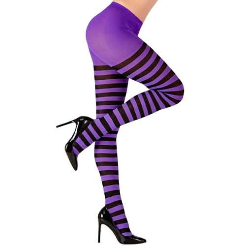 W WIDMANN MILANO Party Fashion - Strumpfhose, gestreift, 70 DEN, Halloween, Faschingskostüme von W WIDMANN MILANO Party Fashion