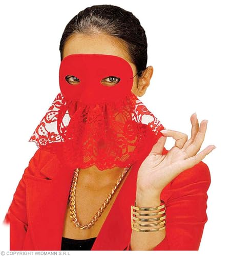 Widmann-WDM6453B Erwachsenenkostüm für Damen, Schwarz Rot Weiß, WDM6453B von WIDMANN
