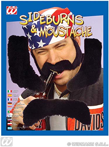 Widmann s.r.l., Koteletten Und Schnurrbart Adhesives von W WIDMANN MILANO Party Fashion