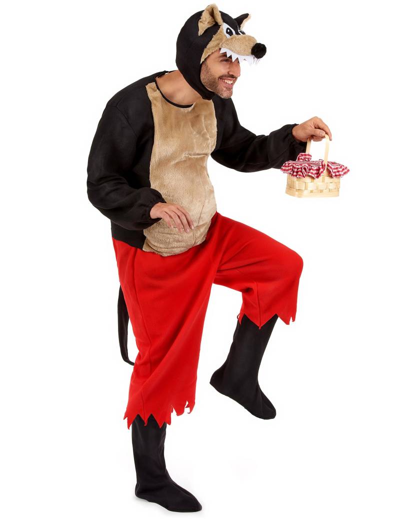 Wolf Tierkostüm braun-beige-rot Wolf Tierkostüm braun-beige-rot von WIDMANN