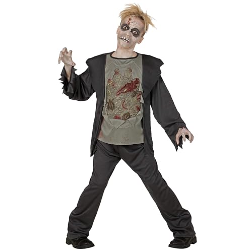 "ZOMBIE" (jacket with rotten chestshirt, pants) - (158 cm / 11-13 Years) von WIDMANN