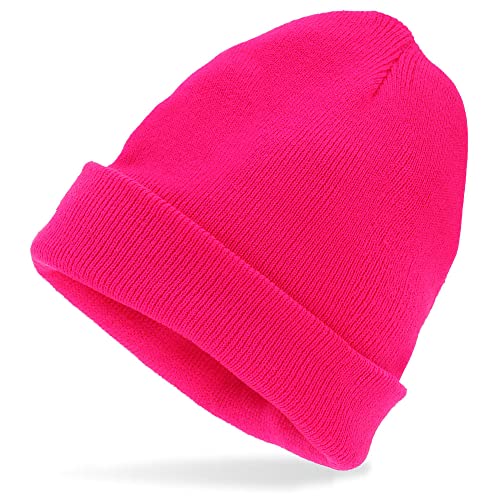 WIDMANN MILANO PARTY FASHION - Neon Mütze, dehnbare Beanie, Wintermütze, 80er Jahre, Strickmütze, Kostüm, Alltag von W WIDMANN MILANO Party Fashion