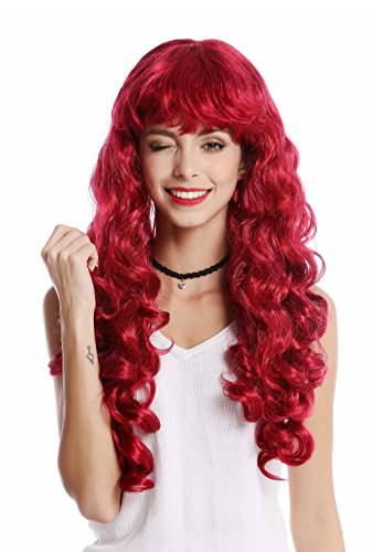 WIG ME UP - 0082-ZA13A Perücke Damen Karneval Halloween lang Locken lockig voluminös Pony rot dunkelrot WIG ME UP - 0082-ZA13A Perücke Damen Karneval Halloween lang Locken lockig voluminös Pony rot dunkelrot von WIG ME UP