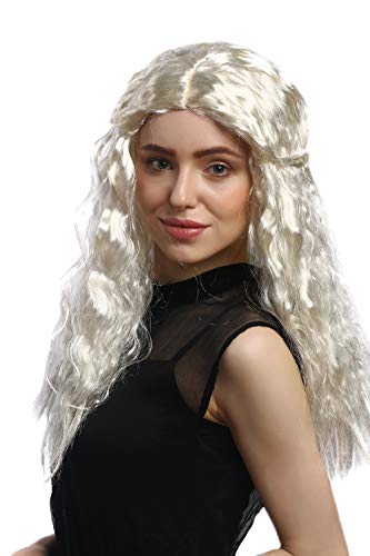 WIG ME UP - 31807-P613 Perücke Damen Fasching Karneval Platinblond Hellblond Blond geflochten Krepplocken lockig Mittelscheitel Eisprinzessin WIG ME UP - 31807-P613 Perücke Damen Fasching Karneval Platinblond Hellblond Blond geflochten Krepplocken lockig Mittelscheitel Eisprinzessin von WIG ME UP