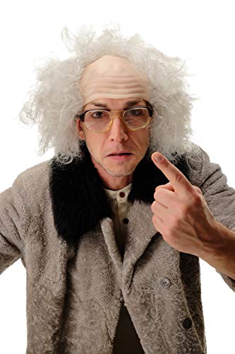 WIG ME UP - 3893-P68A Perücke Halbglatze Herren Karneval Halloween Alter Opa Verrückter Professor Wissenschaftler Einstein Kauz grau WIG ME UP - 3893-P68A Perücke Halbglatze Herren Karneval Halloween Alter Opa Verrückter Professor Wissenschaftler Einstein Kauz grau von WIG ME UP