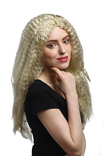WIG ME UP - 90936-ZA61 Perücke Damen Halloween Karneval blond Löwenmähne Volumen gekreppt lang Mittelscheitel 65 cm von WIG ME UP
