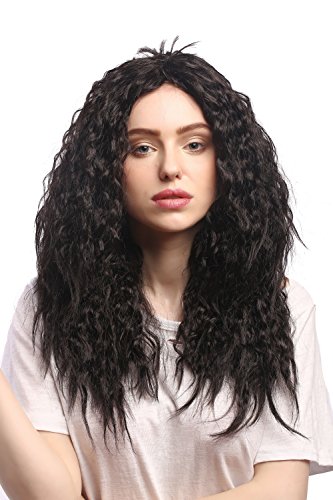 WIG ME UP - 91129-ZA1 Perücke Damen Karneval Halloween Wilde Braun Mähne Kink Locken Wellig Volumen Latina Karibik von WIG ME UP
