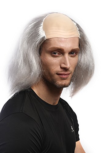 WIG ME UP - DH1132-P309 Perücke Herren Karneval Halloween Igor Rocky Horror Stirnglatze Grau Verrückter Professor Halbglatze WIG ME UP - DH1132-P309 Perücke Herren Karneval Halloween Igor Rocky Horror Stirnglatze Grau Verrückter Professor Halbglatze von WIG ME UP