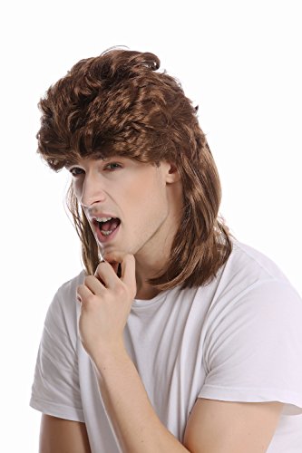 WIG ME UP - G-2-ZA6 Perücke Damen Herren Karneval Halloween Vokuhila Mullet braun toupiert aufgebürstet 80er Proll WIG ME UP - G-2-ZA6 Perücke Damen Herren Karneval Halloween Vokuhila Mullet braun toupiert aufgebürstet 80er Proll von WIG ME UP