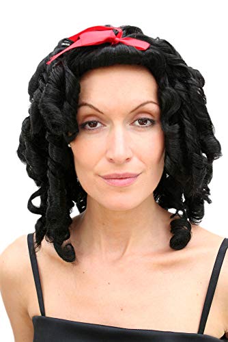 WIG ME UP - PW0038-P103 Perücke Barock SCHWARZ Karibik Gothic Cosplay von WIG ME UP