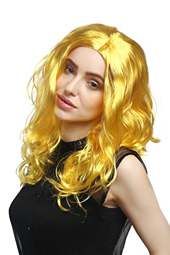 WIG ME UP - XR-010-PC2B Perücke Damen Karneval Fasching lang Volumen Locken lockig Mittelscheitel Gelb 50 cm WIG ME UP - XR-010-PC2B Perücke Damen Karneval Fasching lang Volumen Locken lockig Mittelscheitel Gelb 50 cm von WIG ME UP
