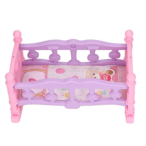 1:12 Skala Dollhouse Baby Bett Safe niedliche Miniaturmöbel Accessoires Dollhouse Crib für Schlafzimmer l 1:12 Skala Dollhouse Baby Bett Safe niedliche Miniaturmöbel Accessoires Dollhouse Crib für Schlafzimmer l von WIHFHGZ
