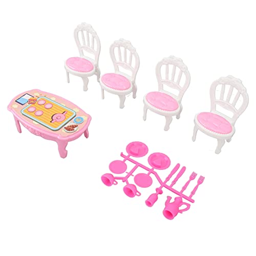 Dollhouse Esstischstühle 1:16 Safer Kunststoff Hochsimulationsminiatur -Tischstühle für DIY -Dekoration (Type 1) von WIHFHGZ