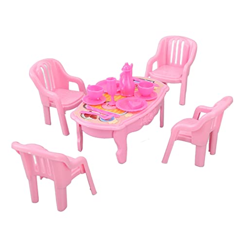 Dollhouse Esstischstühle 1:16 Safer Kunststoff Hochsimulationsminiatur -Tischstühle für DIY -Dekoration (Type 2) von WIHFHGZ