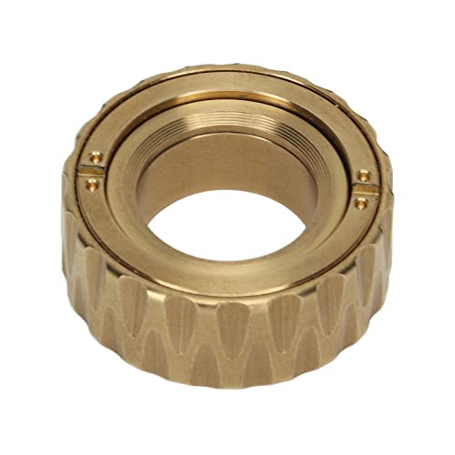 Mechaniker Ratschenring rotierendes Spielzeug Erwachsener Büro Metall Spannung Fingerspeicher Slider Sensorisches Spielzeug Gold Gold von WIHFHGZ