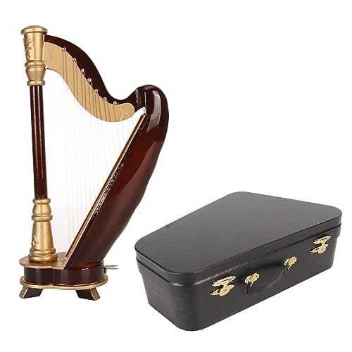 Miniatur-Musikinstrument-Replik mit Koffer, 7,9 Zoll, Musikinstrument-Modell, Puppenhaus-Dekoration Miniatur-Musikinstrument-Replik mit Koffer, 7,9 Zoll, Musikinstrument-Modell, Puppenhaus-Dekoration von WIHFHGZ