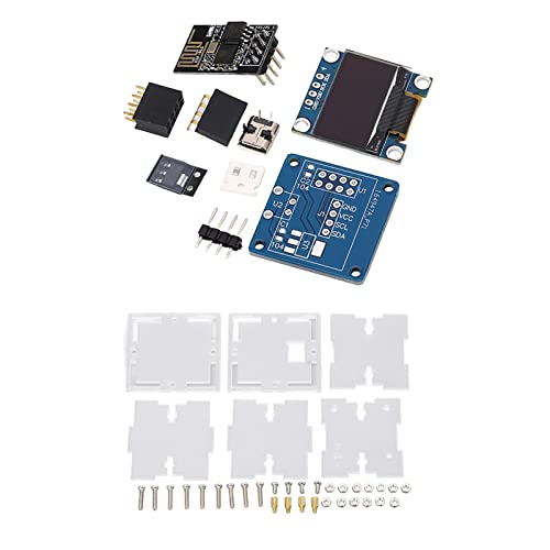 WIHFHGZ DIY Mini Uhr Bausatz mit OLED Display WiFi Automatik Zeitmodul Voll transparente Acrylbox Mikro USB Anschluss WIHFHGZ DIY Mini Uhr Bausatz mit OLED Display WiFi Automatik Zeitmodul Voll transparente Acrylbox Mikro USB Anschluss von WIHFHGZ