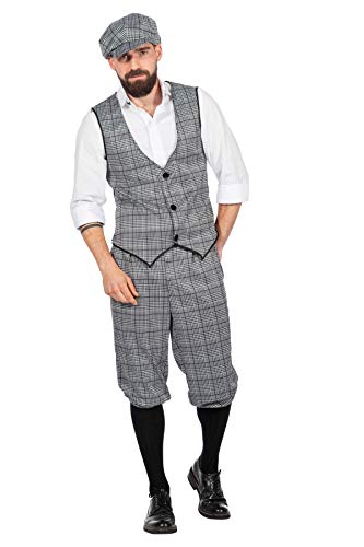 20er Jahre Peaky Blinders Herren Glencheck Anzug Knickerbocker Schwarz-Weiß Weste Schiebermütze, Größe:60 20er Jahre Peaky Blinders Herren Glencheck Anzug Knickerbocker Schwarz-Weiß Weste Schiebermütze, Größe:60 von WILBERS & WILBERS