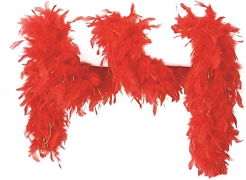 Federboa mit Lurex 65 gr. 180cm, Rot/Gold von WILBERS & WILBERS