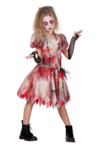 WILBERS & WILBERS 3561 - Gruseliges Halloween Kleid für Mädchen, blutverschmiert, Horror Kostüm, Zombie von WILBERS & WILBERS