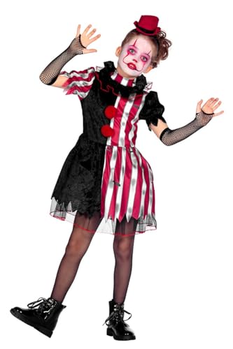 WILBERS & WILBERS 3882 - Kinderkostüm Halloween Clown, Kleid, Horror Clown Kostüm für Mädchen von WILBERS & WILBERS