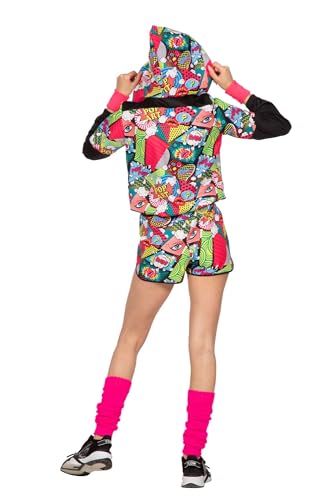 WILBERS & WILBERS 4097-XL 80er / 90er Jahre Party Outfit, Damen, Mehrfarbig, XL von WILBERS & WILBERS