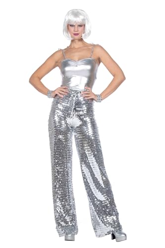 WILBERS & WILBERS 4115 - Glitzer Hose für Damen, lang mit Pailletten, Festival Look, Party Outfit, Disco Fever von WILBERS & WILBERS