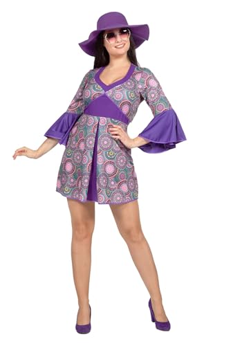 WILBERS & WILBERS 4268-70er Jahre Hippie Flower Power Kostüm für Damen, Kleid, Karneval WILBERS & WILBERS 4268-70er Jahre Hippie Flower Power Kostüm für Damen, Kleid, Karneval von WILBERS & WILBERS