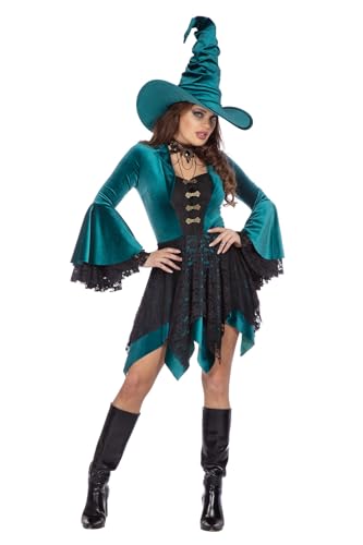 WILBERS & WILBERS 4661 - Elegantes Hexenkleid aus Samt für Damen, Magierin, Zauberin, für Karneval, Halloween von WILBERS & WILBERS