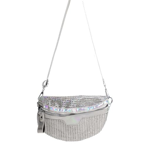 WILBERS & WILBERS 48973 - Crossbody Bag mit Glitzer, Handtasche Strasssteine, Accessoire für Festival, Karneval, Disco, 80er Jahre Outfit WILBERS & WILBERS 48973 - Crossbody Bag mit Glitzer, Handtasche Strasssteine, Accessoire für Festival, Karneval, Disco, 80er Jahre Outfit von WILBERS & WILBERS
