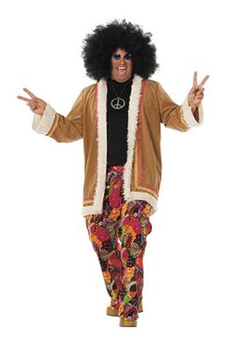 WILBERS & WILBERS 5456 - Kostüm Hippie, Jacke und Hose, Flower Power Outfit, für Karneval, Festivals, 60er Jahre Mottoparty WILBERS & WILBERS 5456 - Kostüm Hippie, Jacke und Hose, Flower Power Outfit, für Karneval, Festivals, 60er Jahre Mottoparty von WILBERS & WILBERS