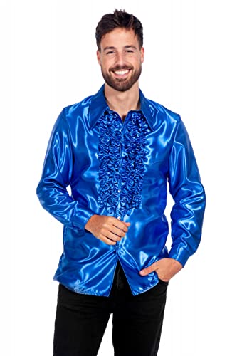WILBERS & WILBERS 5474 - Glänzende Rüschenbluse, Hemd langarm, Oberteil für 70er Jahre Mottoparty, Festival WILBERS & WILBERS 5474 - Glänzende Rüschenbluse, Hemd langarm, Oberteil für 70er Jahre Mottoparty, Festival von WILBERS & WILBERS