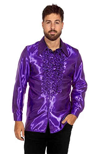 WILBERS & WILBERS 5474 - Glänzende Rüschenbluse, Hemd langarm, Oberteil für 70er Jahre Mottoparty, Festival WILBERS & WILBERS 5474 - Glänzende Rüschenbluse, Hemd langarm, Oberteil für 70er Jahre Mottoparty, Festival von WILBERS & WILBERS