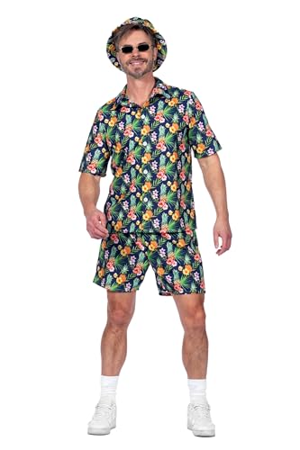 WILBERS & WILBERS 5678 - Festival Set für Herren, Ananas Motiv, Shorts, Shirt, Party Outfit, für Festival, Karneval WILBERS & WILBERS 5678 - Festival Set für Herren, Ananas Motiv, Shorts, Shirt, Party Outfit, für Festival, Karneval von WILBERS & WILBERS