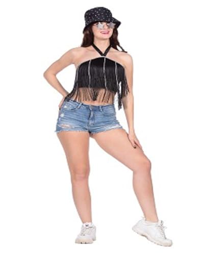 WILBERS & WILBERS 6452 - Festival Top mit Fransen, bauchfreies Oberteil für Damen, Party Outift von WILBERS & WILBERS