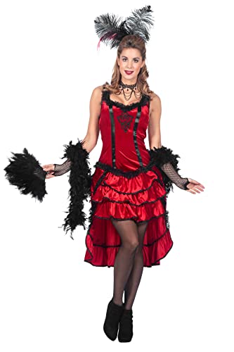 WILBERS & WILBERS - Damen Western - Burlesque Saloon Kleid - einteilig in rot - Saloongirl - Karneval/Fasching - Größe L/42-44 WILBERS & WILBERS - Damen Western - Burlesque Saloon Kleid - einteilig in rot - Saloongirl - Karneval/Fasching - Größe L/42-44 von WILBERS & WILBERS