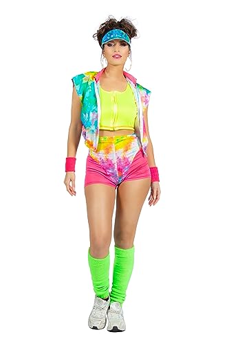 WILBERS & WILBERS 4931 - Aerobic-Fitness-Outfit für Damen, dreiteilig, Neonfarben, Kostüm Karneval, 40 WILBERS & WILBERS 4931 - Aerobic-Fitness-Outfit für Damen, dreiteilig, Neonfarben, Kostüm Karneval, 40 von WILBERS & WILBERS